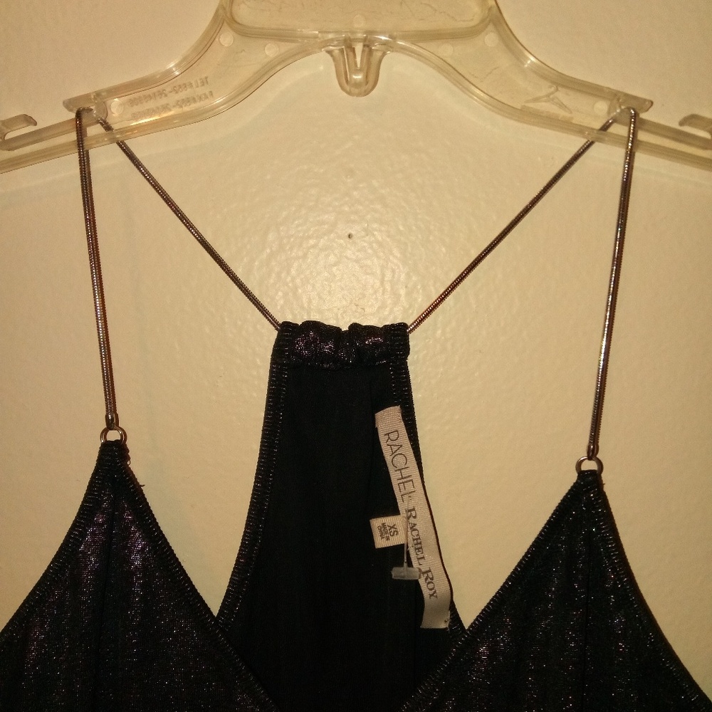 NWOT RACHEL ROY Silver Chain Racerback Tank Top - Picture 6 of 8